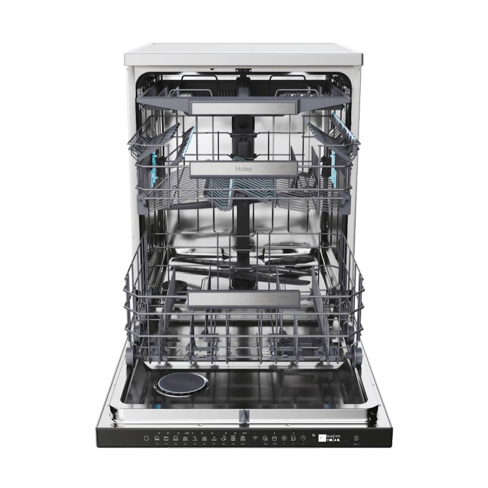 Pomivalni stroj HAIER XF 6B0M3PDX, 60 cm, B, inox - slika 5