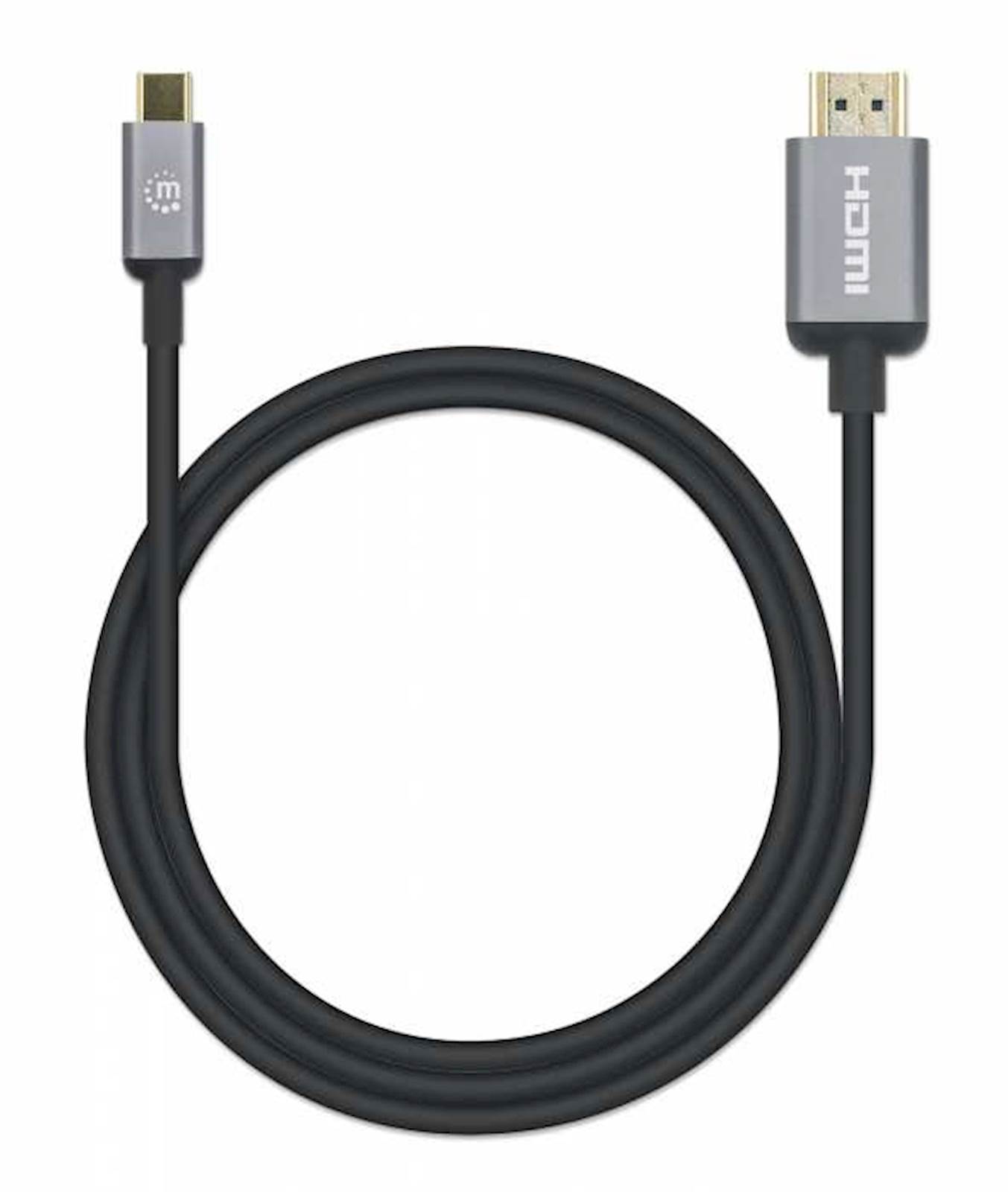 Kabel USB-C moški/HDMI moški MAHATTAN, (UHD) 4K@60Hz, 1 m, črna - slika 5