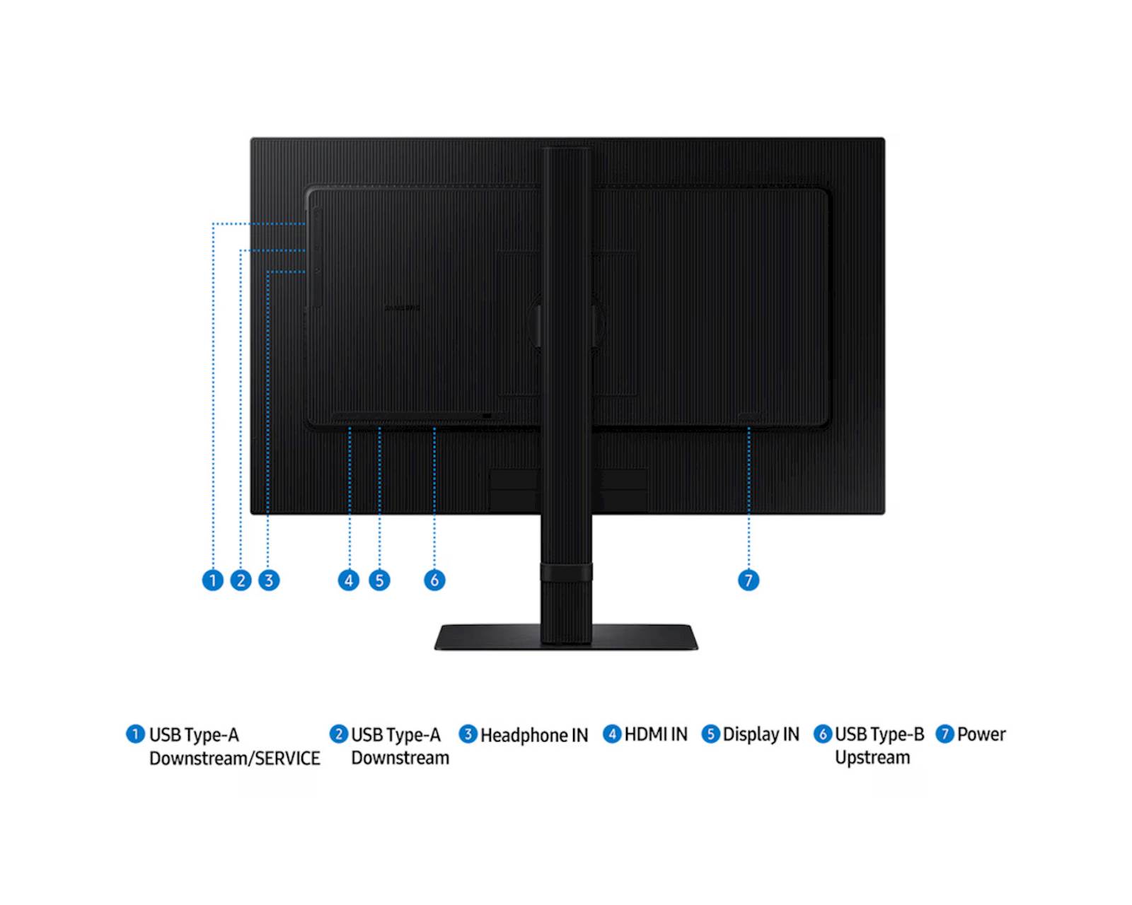 Monitor Samsung 24 S60D ViewFinity S6, IPS, 2560x1440, HDMI, DP - slika 2