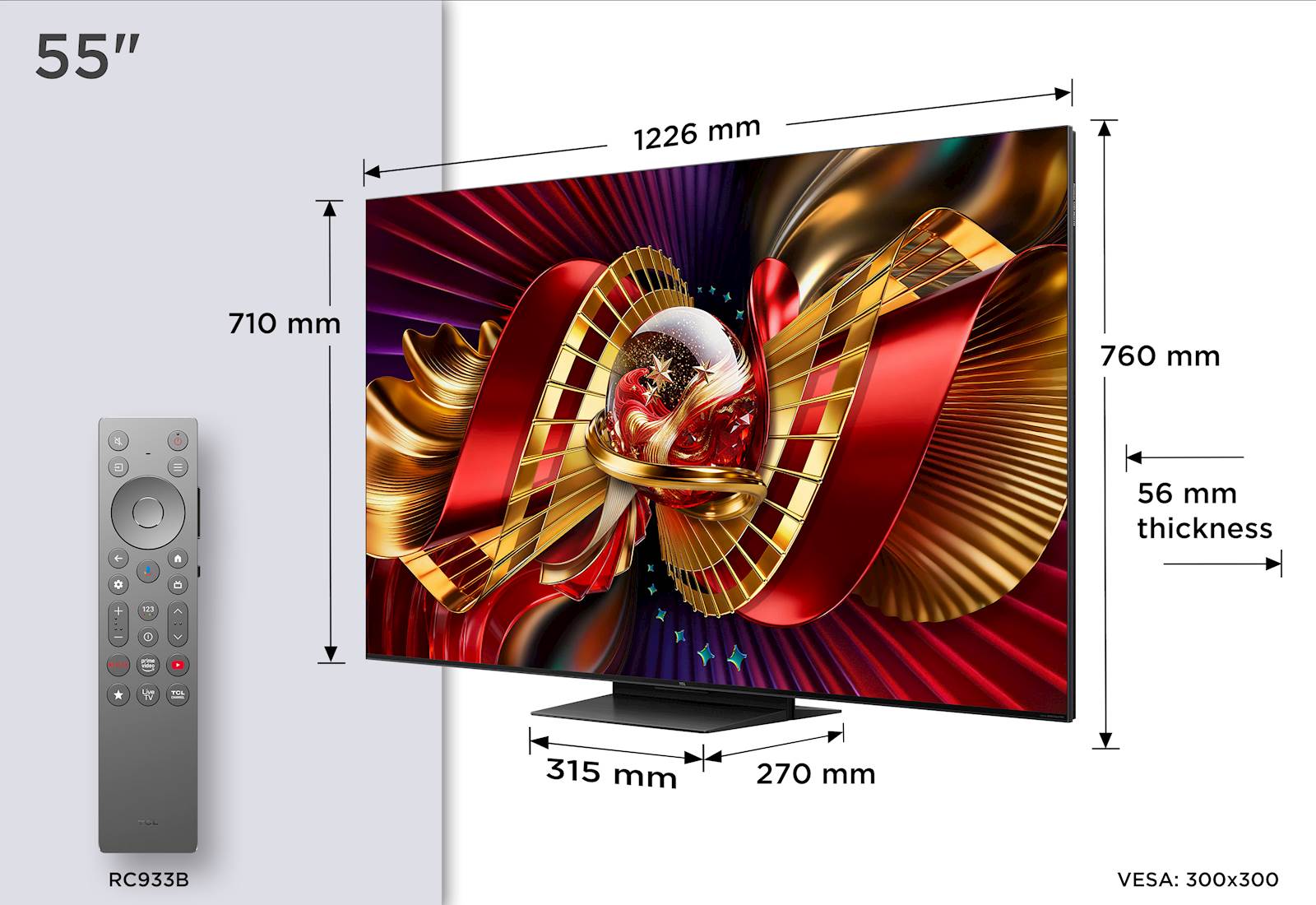 TCL 55 PREMIUM SQD-Mini LED TV 55C8L - slika 2