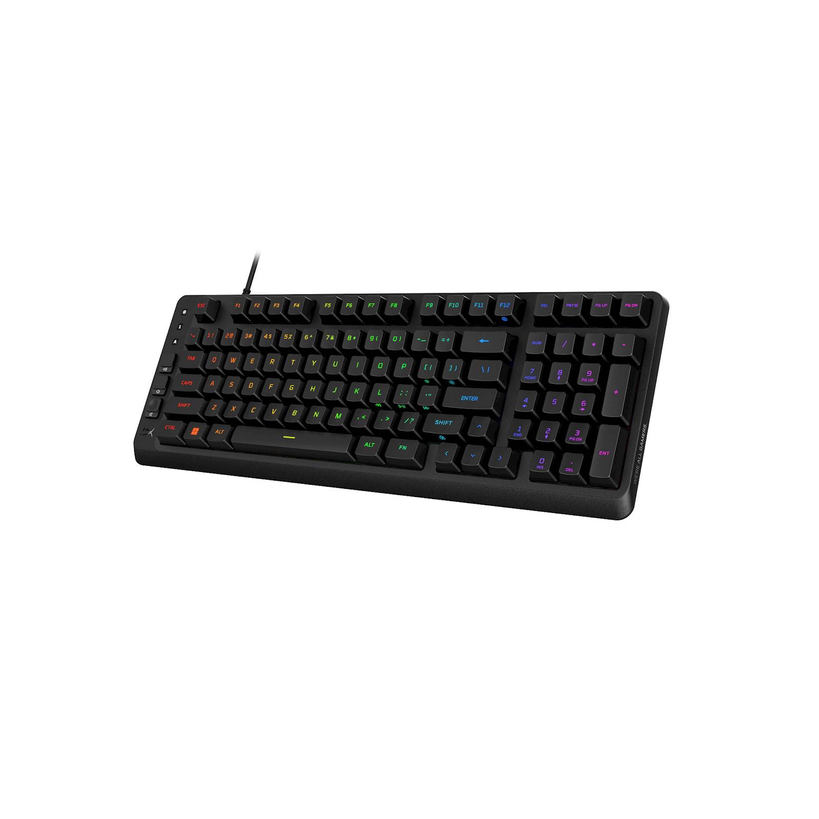 Tipkovnica HP HyperX Eve 1800 za igre, membranska, črna, RGB - slika 3