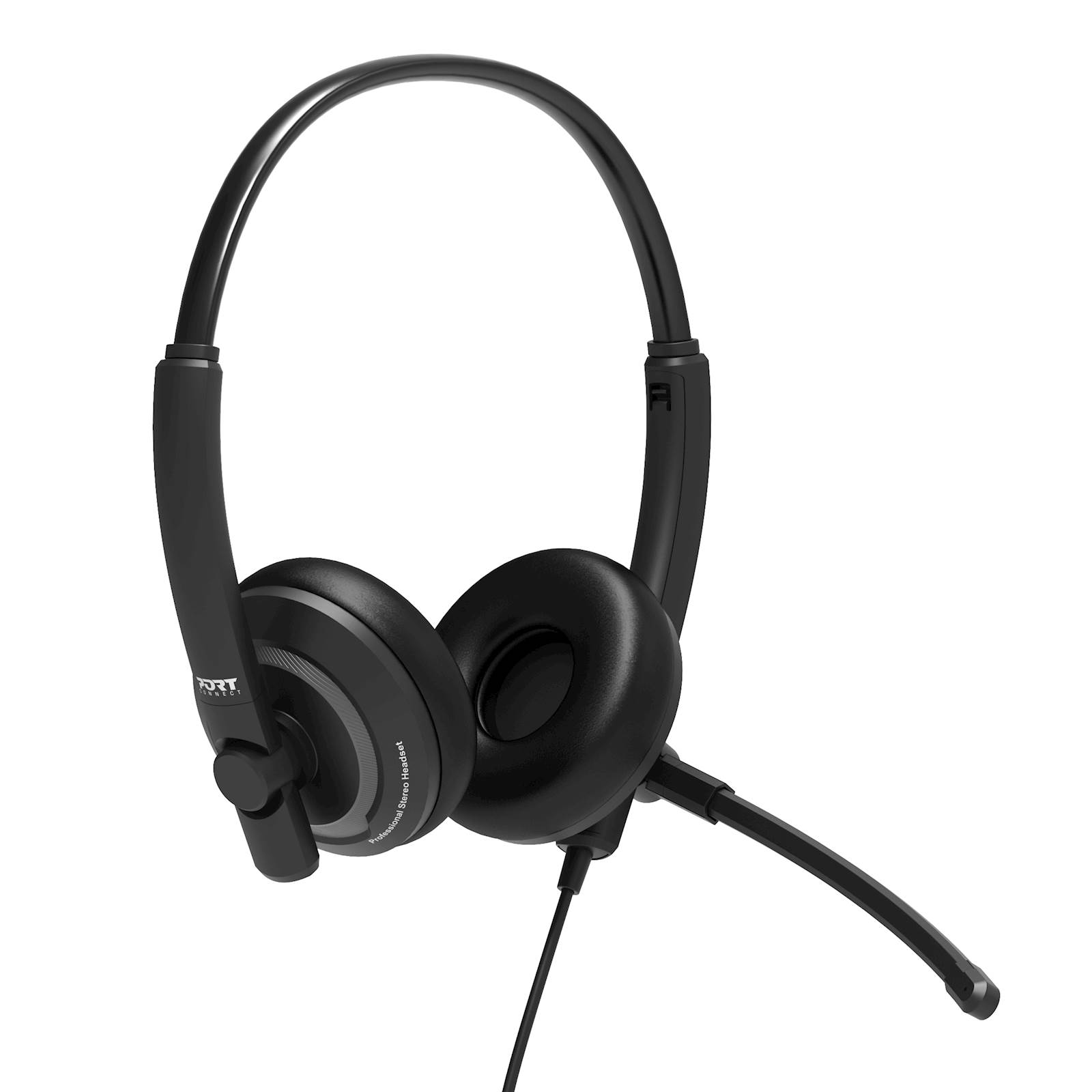 Slušalke stereo PORT USB z mikrofonom, žične - slika 3