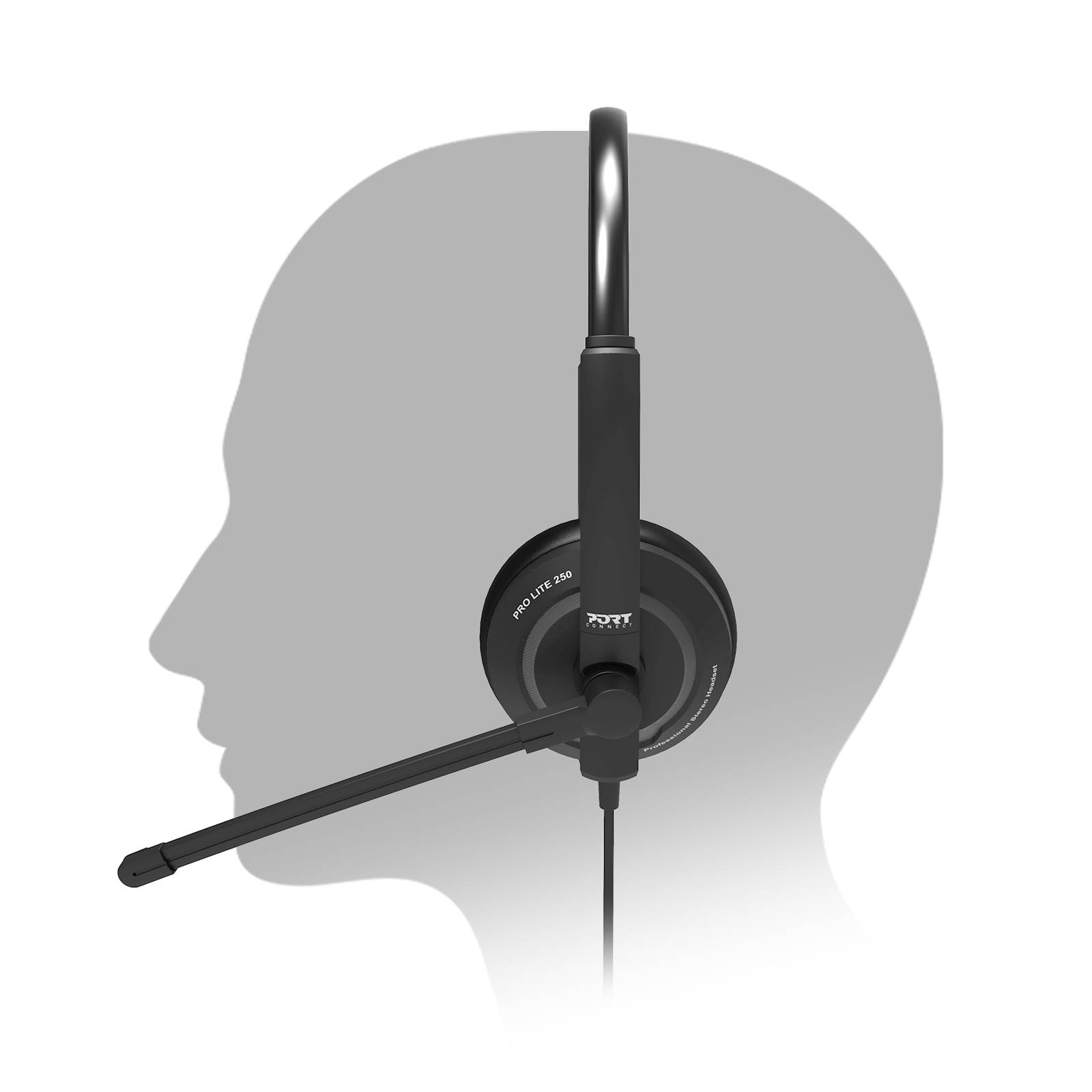 Slušalke stereo PORT USB z mikrofonom, žične - slika 8