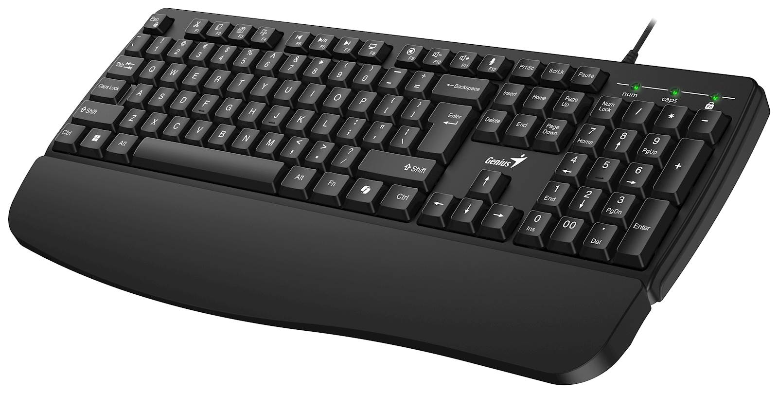 Tipkovnica Genius KB-123,PR,AI,BLK,SER,USB - slika 3