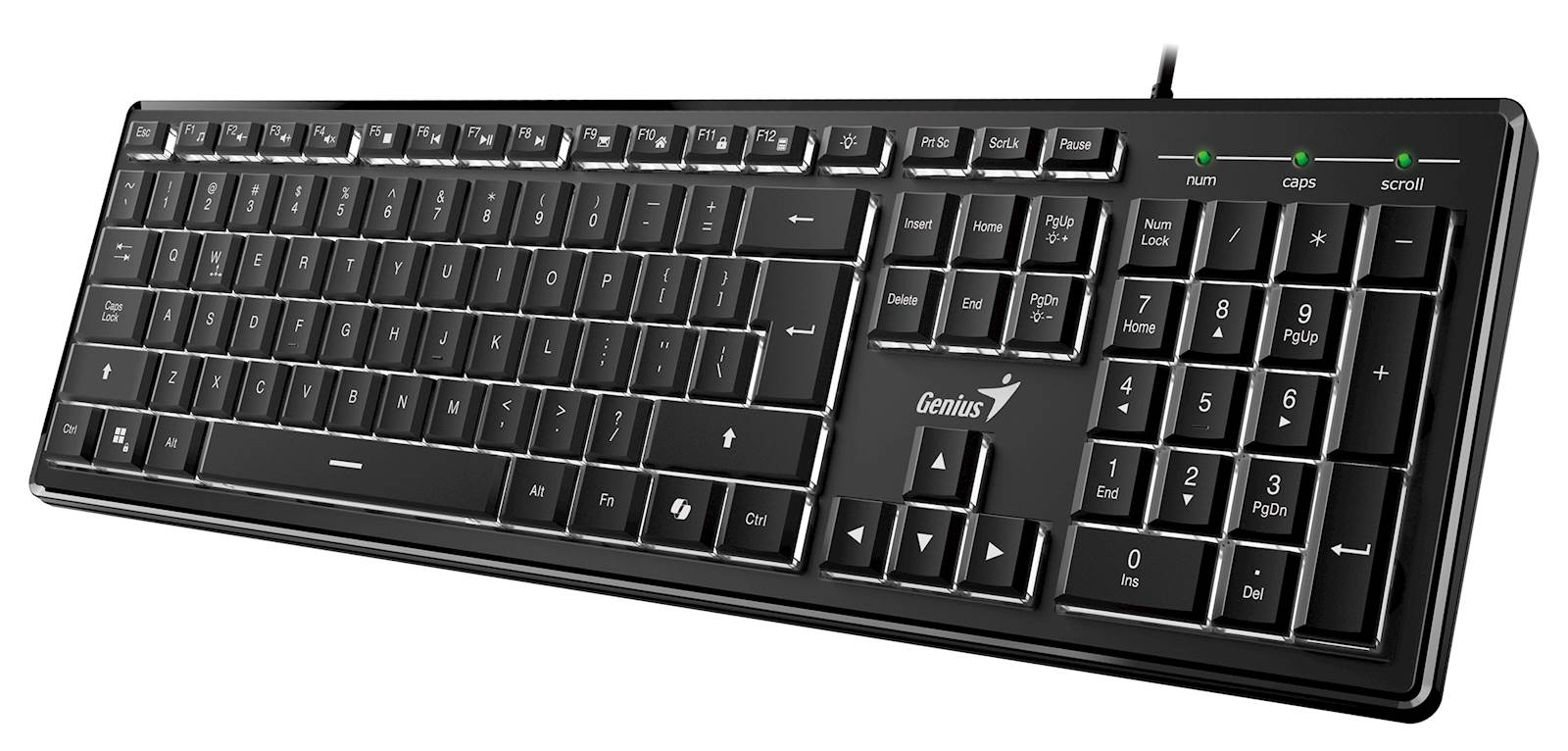 Tipkovnica Genius SlimStar 820,AI,BLK,SER,!USB - slika 3