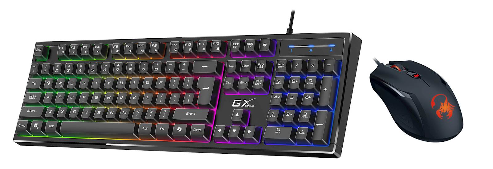 Miška + tipkovnica Genius Gaming Scorpion KM-GX6,BLK,SER,USB - slika 2