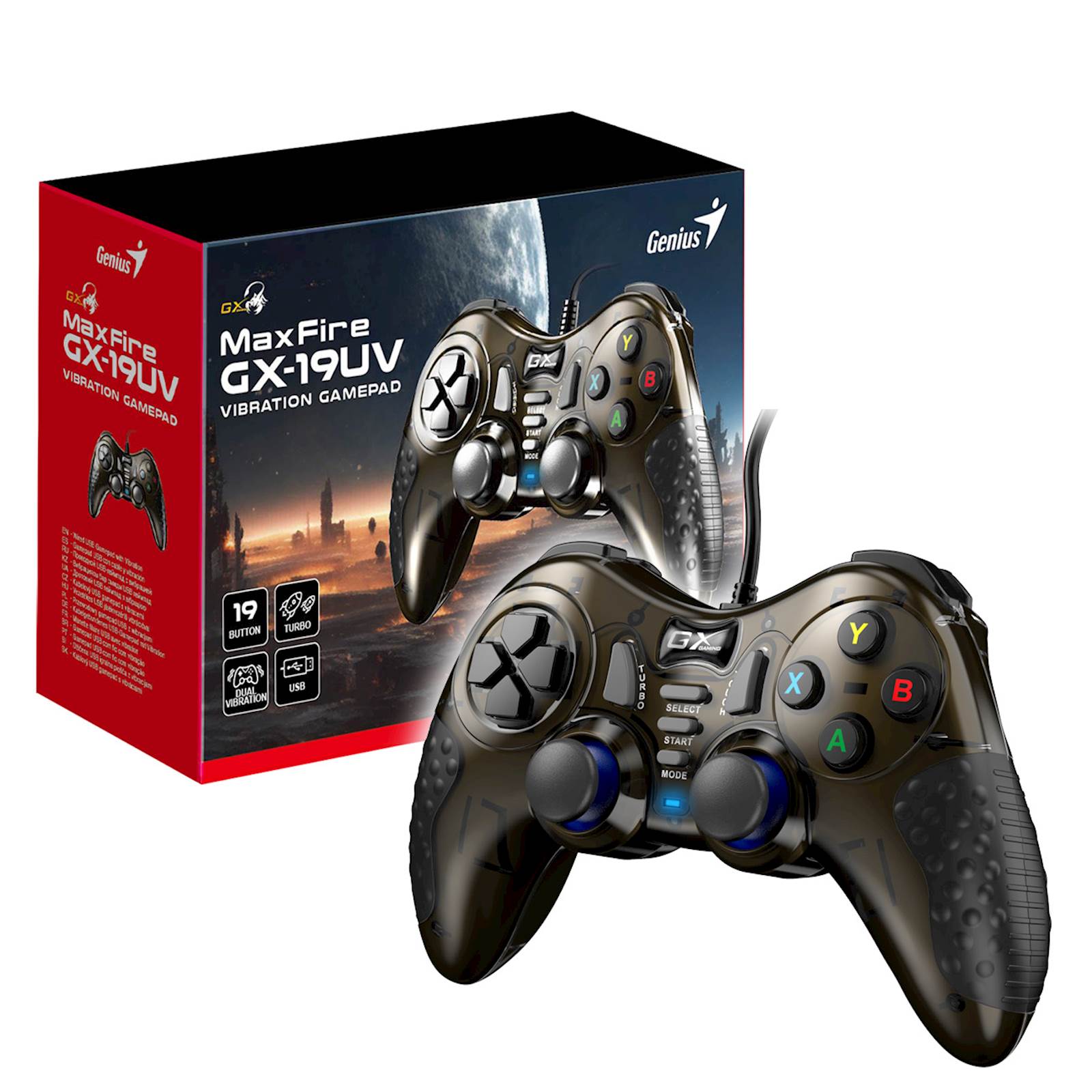 Gamepad Genius MaxFire GX-19UV,Dark Copper - slika 11
