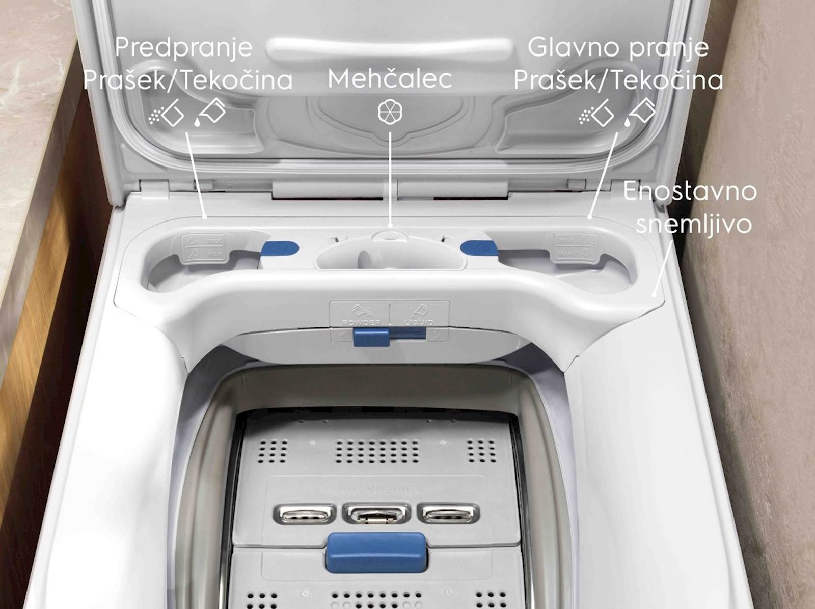 Pralni stroj Electrolux EW6T837E, 7 kg, zgor. polnjenje - slika 5