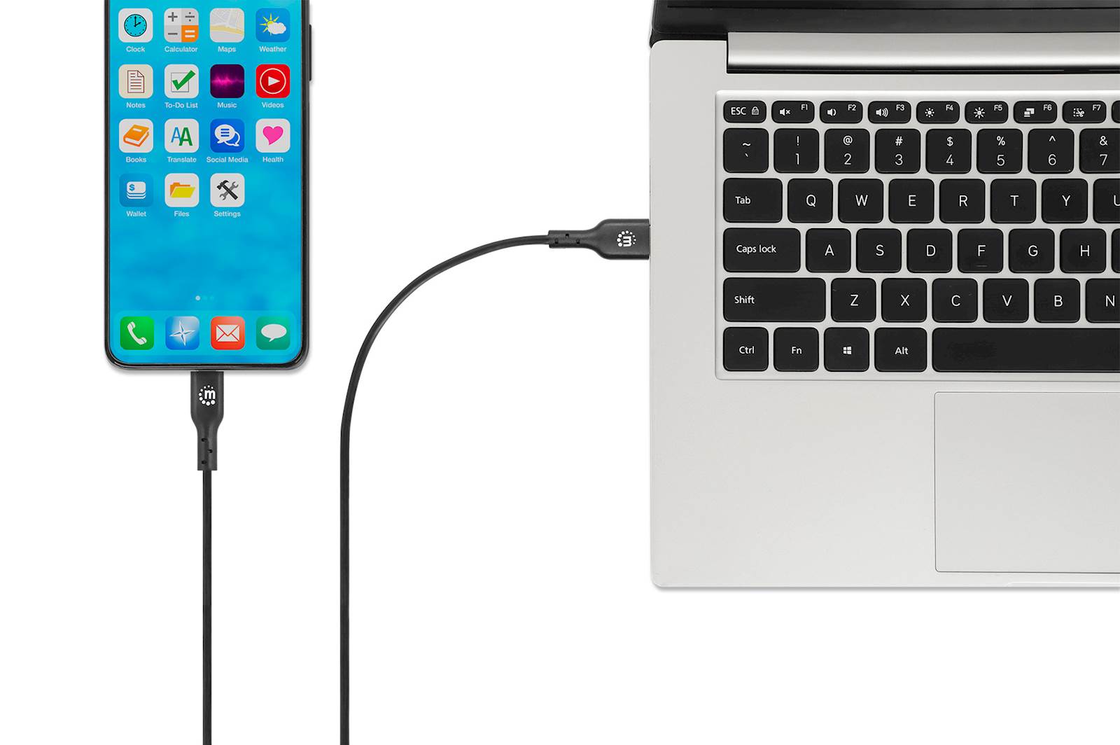 Kabel USB 2.0 A Male to USB-Cmale 2m MANHATTAN - slika 4